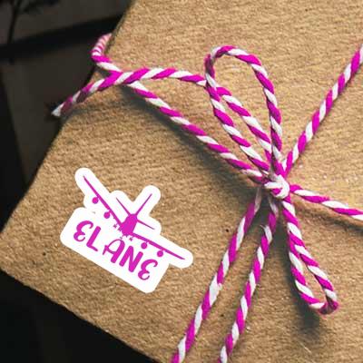 Sticker Airplane Elane Image