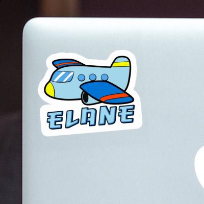 Elane Sticker Airplane Image