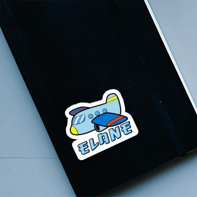 Elane Sticker Airplane Image