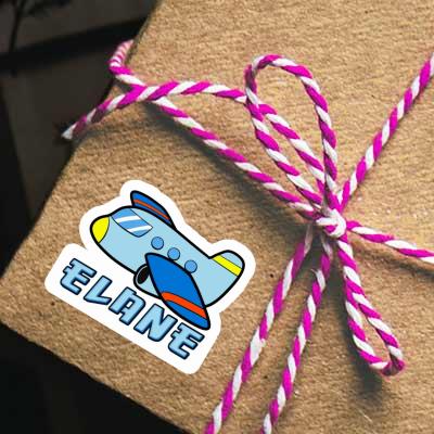 Elane Sticker Airplane Gift package Image