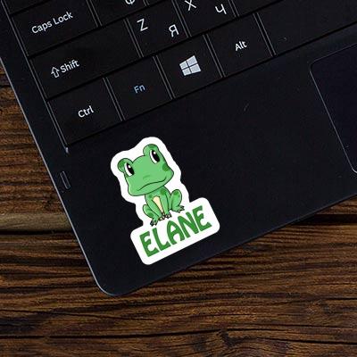 Elane Autocollant Grenouille Laptop Image