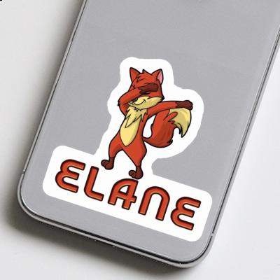 Elane Autocollant Renard Laptop Image