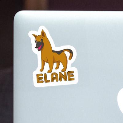 Sticker Elane German Shepherd Laptop Image