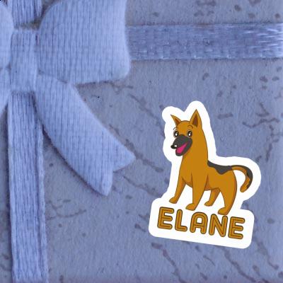 Elane Autocollant Chien de berger Notebook Image