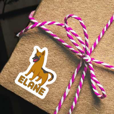 Sticker Elane German Shepherd Laptop Image