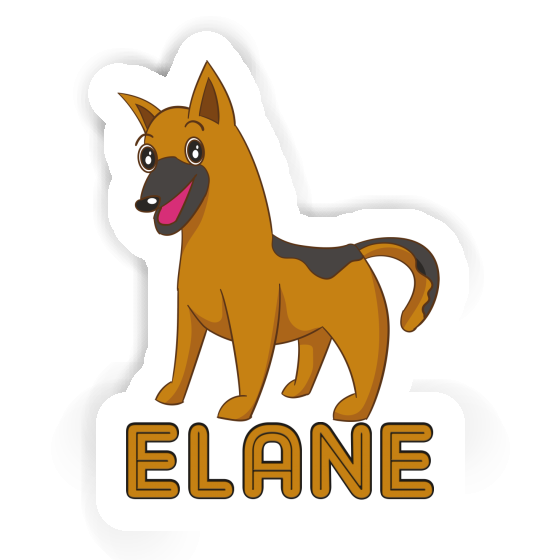 Elane Autocollant Chien de berger Laptop Image