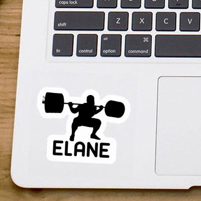 Sticker Elane Gewichtheber Laptop Image