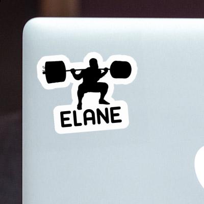 Sticker Elane Gewichtheber Notebook Image