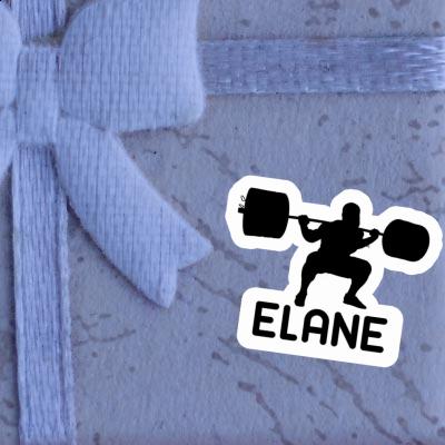 Sticker Elane Weightlifter Notebook Image