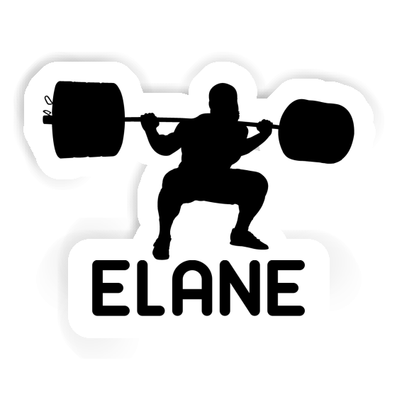 Sticker Elane Gewichtheber Notebook Image