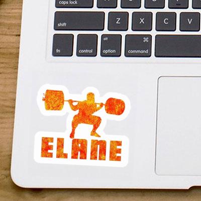 Sticker Elane Weightlifter Notebook Image