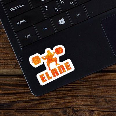 Sticker Elane Weightlifter Laptop Image