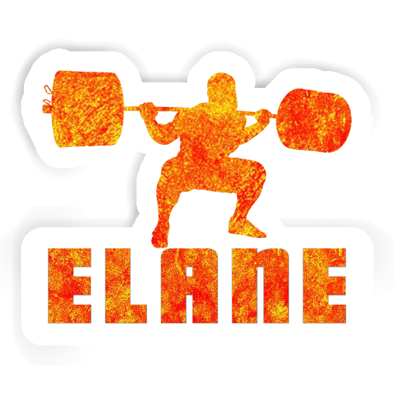 Elane Autocollant Haltérophilie Notebook Image