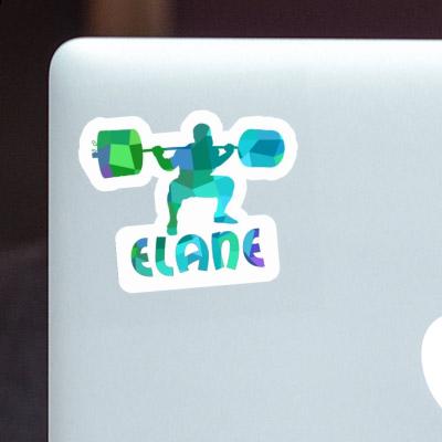 Sticker Weightlifter Elane Laptop Image