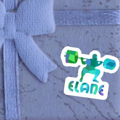 Elane Sticker Gewichtheber Laptop Image