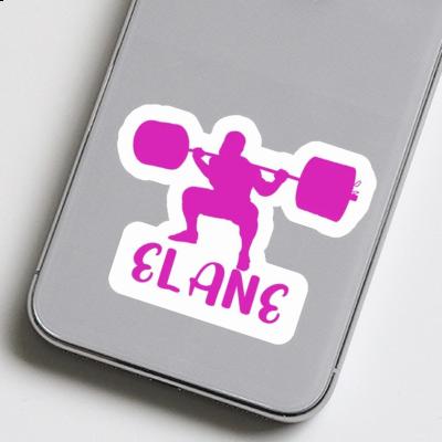 Weightlifter Sticker Elane Laptop Image