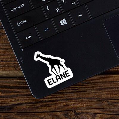 Giraffe Sticker Elane Laptop Image