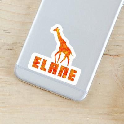 Girafe Autocollant Elane Laptop Image