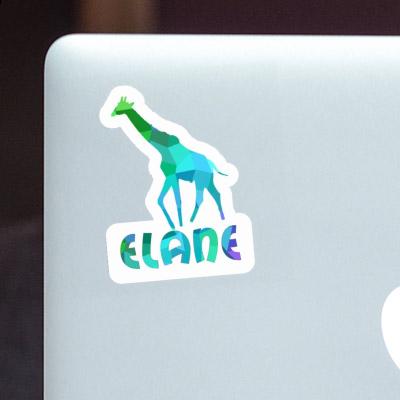 Sticker Elane Giraffe Laptop Image