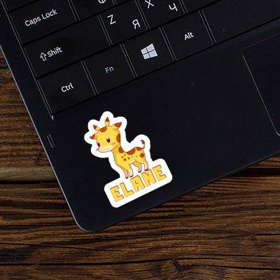 Giraffe Sticker Elane Laptop Image