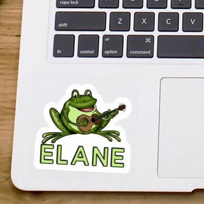 Sticker Elane Guitar Frog Notebook Image