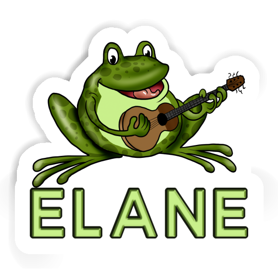 Sticker Elane Guitar Frog Laptop Image