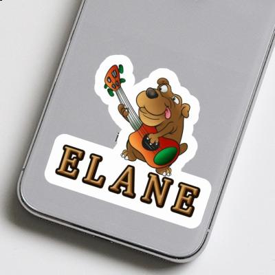 Sticker Elane Guitar Dog Image