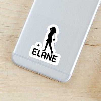 Sticker Golfer Elane Notebook Image