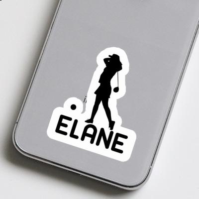 Sticker Golfer Elane Laptop Image