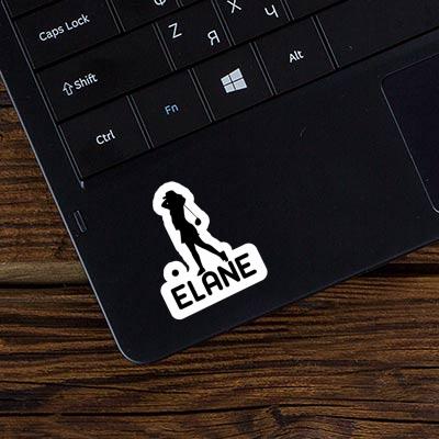 Sticker Golfer Elane Notebook Image