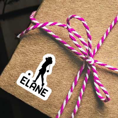 Elane Autocollant Golfeuse Notebook Image