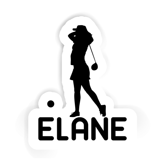 Sticker Golfer Elane Notebook Image