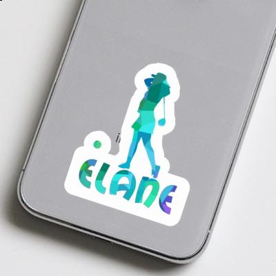 Sticker Elane Golfer Notebook Image