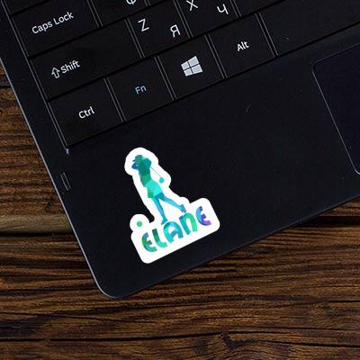 Sticker Elane Golfer Notebook Image