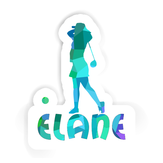 Sticker Elane Golfer Laptop Image