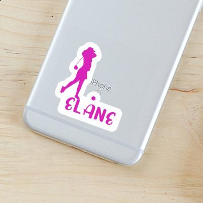 Sticker Elane Golfer Notebook Image