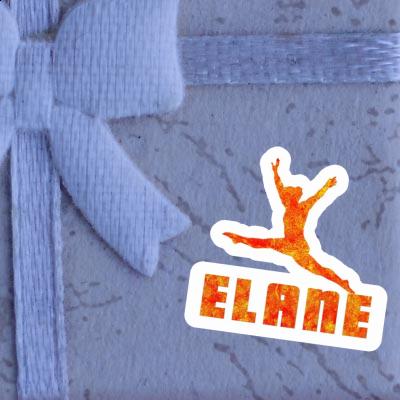 Gymnast Sticker Elane Laptop Image