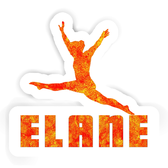 Gymnast Sticker Elane Laptop Image