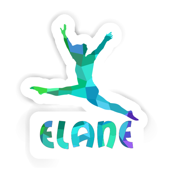 Sticker Gymnast Elane Notebook Image