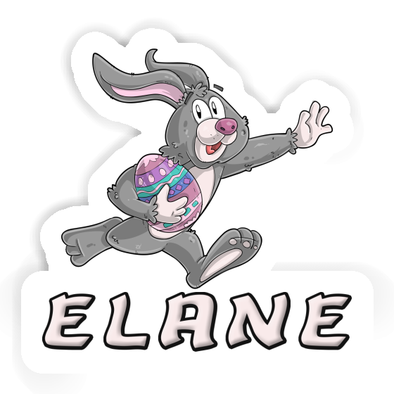 Elane Sticker Rugby rabbit Laptop Image