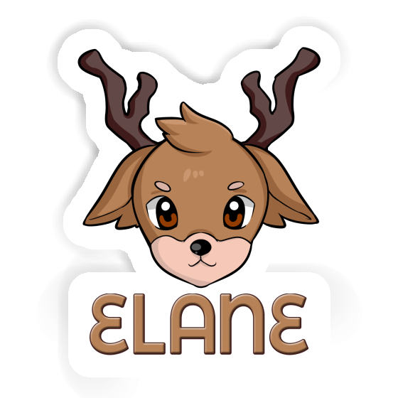 Elane Sticker Hirschkopf Notebook Image