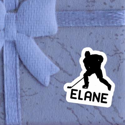 Elane Autocollant Joueur de hockey Notebook Image