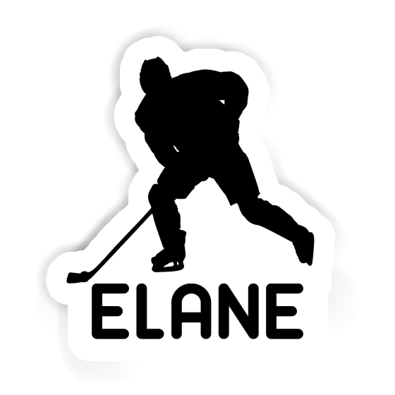 Elane Autocollant Joueur de hockey Notebook Image