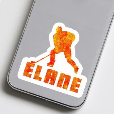 Sticker Elane Hockey Player Image