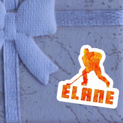 Elane Sticker Eishockeyspieler Notebook Image