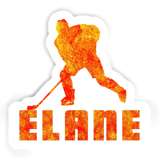 Elane Sticker Eishockeyspieler Notebook Image