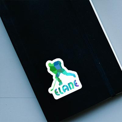 Sticker Eishockeyspieler Elane Notebook Image