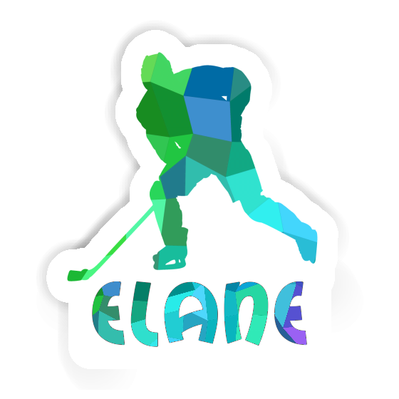 Autocollant Joueur de hockey Elane Image