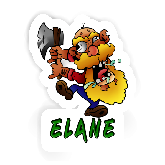 Elane Sticker Holzfäller Notebook Image