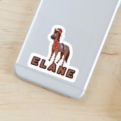 Sticker Elane Christmas Horse Image